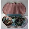 Image 1 : VERY OLD LARGE JEWELRY BOX FULL OF ESTATE OLD