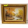 Image 1 : VINTAGE FRAMED ORIGINAL OIL ON CANVAS- 18.5" X 15