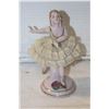 Image 1 : VINTAGE DRESDEN LACE PORCELAIN FBALLERINA- 6" TAL