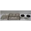 Image 1 : VINTAGE GLASS INK BOTTLES & INKWELLS