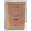 Image 1 : 1933 STATUTES OF SASKATCHEWAN BOOK