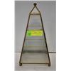 Image 1 : PRISM GLASS DISPLAY CASE- 12" X 6" X 6"