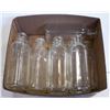 Image 1 : VINTAGE GLASS MILK BOTTLES- LOT OF 9