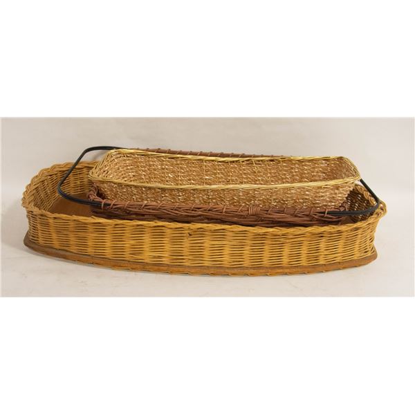 3 VINTAGE BASKETS