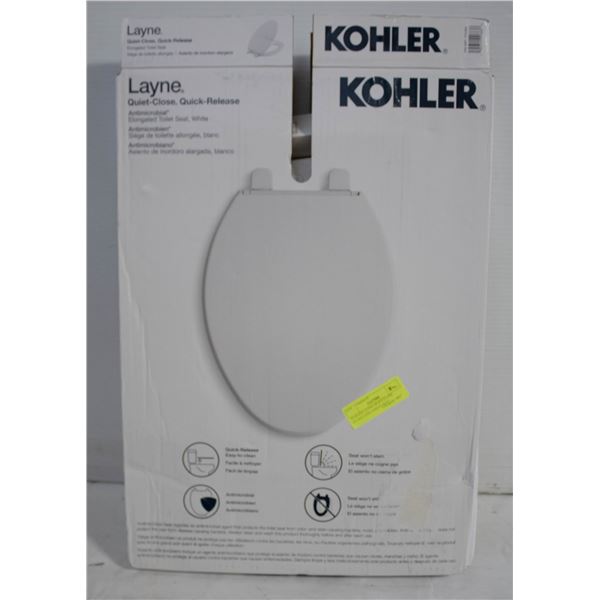 KOHLER LAYNE QUIET-CLOSE ELONGATED TOILET SEAT