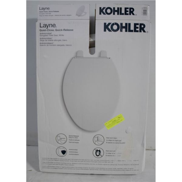 KOHLER LAYNE QUIET-CLOSE ELONGATED TOILET SEAT