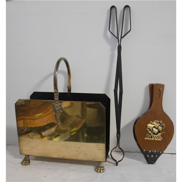 3 PCE FIREPLACE TOOLS
