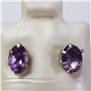 Image 1 : JP974-187 SILVER AMETHYST EARRINGS