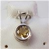 Image 1 : JP974-161 SILVER CITRINE PENDANT
