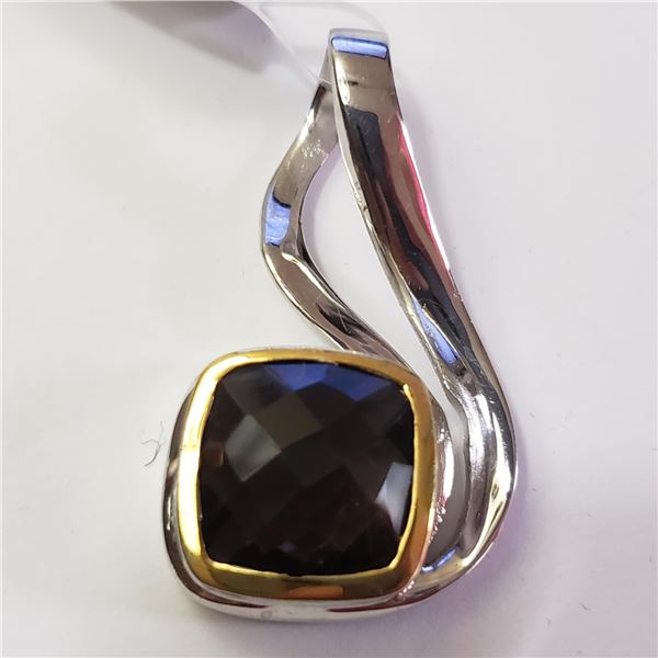 JP974-190  SMOKEY QUARTZ(5.3CT) PENDANT
