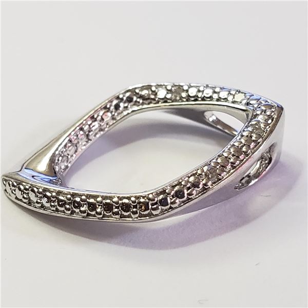 JP974-175 SILVER DIAMOND PENDANT