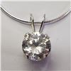 Image 1 : JP974-192 SILVER CZ NECKLACE