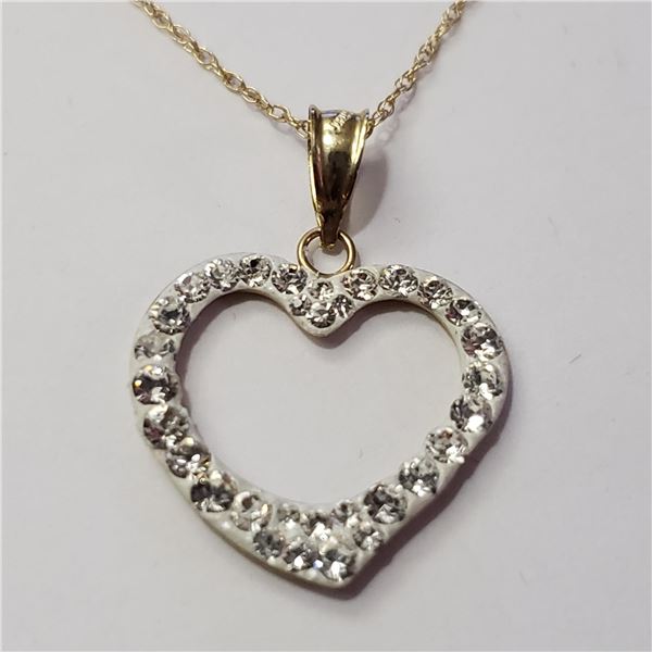 JP974-172 10K  CZ NECKLACE