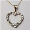 Image 1 : JP974-172 10K  CZ NECKLACE