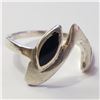 Image 1 : JP974-157 SILVER BLACK ONYX RING
