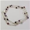 Image 1 : JP974-156 SILVER MULTI COLOR GEMSTONE