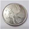 Image 1 : JP974-174 SILVER 25 CENTS CANADIAN COIN