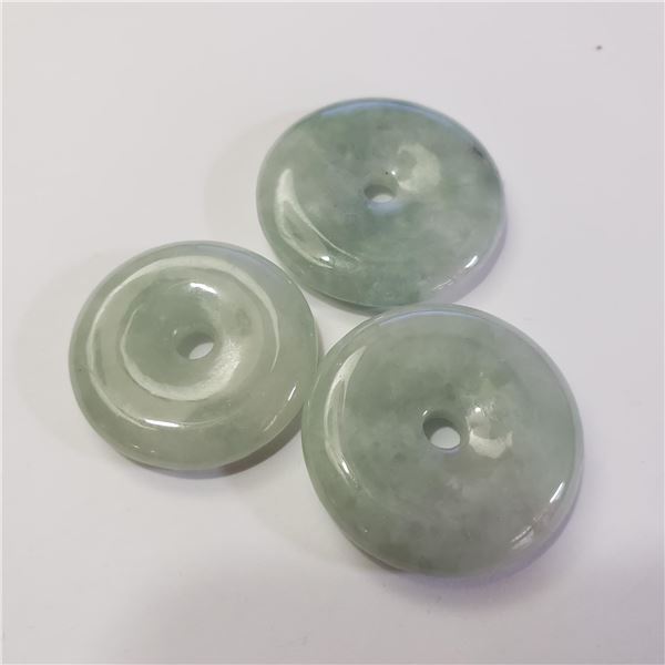 JP974-196  JADEITE DONUTS PACK OF 3