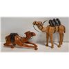 Image 1 : 2PCS LEATHER WRAPPED CAMELS