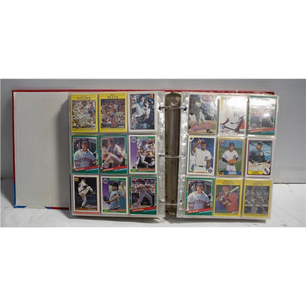 XL BINDER BASEBALL CARDS 73 PAGES
