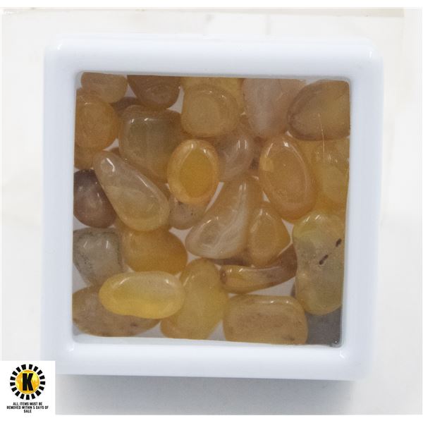 #87-NATURAL YELLOW AGATE ROUGH 96.85 CT