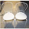Image 1 : 2 VINTAGE METAL CHILDRENS CHAIRS TOGETHER-ESTATE