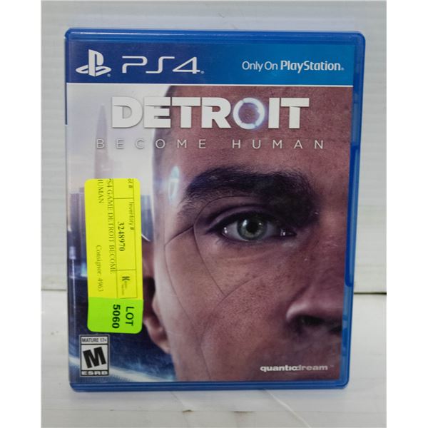 PS4 GAME DETROIT BECOME HUMAN