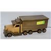 Image 1 : VINTAGE HANDCRAFTED WOODEN TRUCK WITH STORAGE