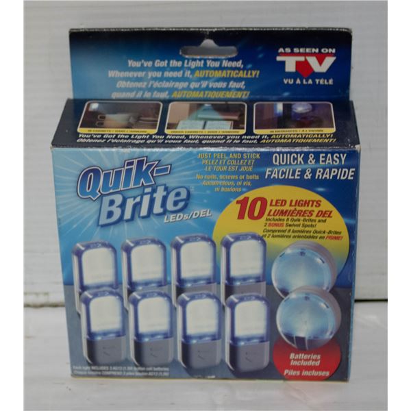 BOX OF 10 QUICK BRIGHT LED LIGHTS