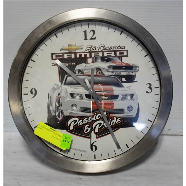 CAMARO PASSION AND PRIDE CLOCK