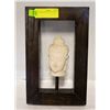 Image 1 : FRAMED BUDDAH HEAD STATUE