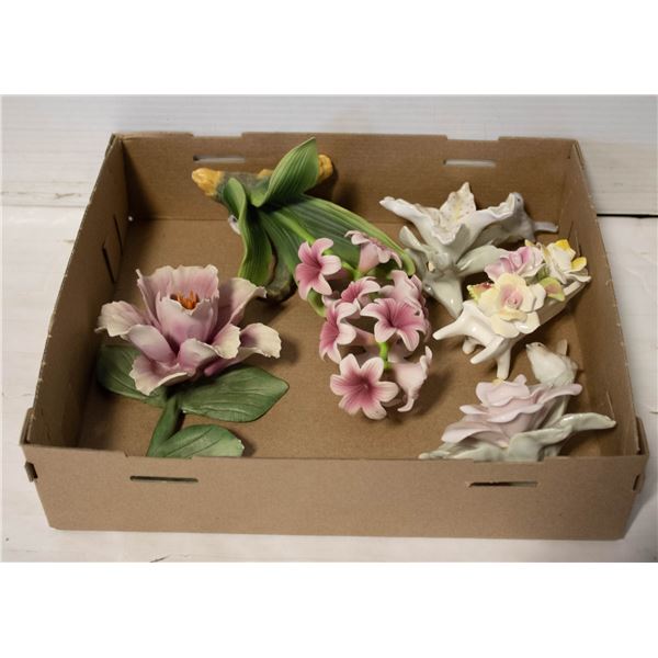 FLAT OF CAPODIMONTE ITALIAN FLOWERS AND MORE