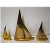 Image 1 : SET OF 3 BRASS SHIPS