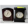 Image 1 : PAIR OF BATTERY OPERATED DESK CLOCKS