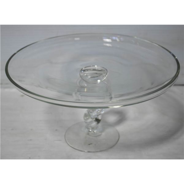 VINTAGE PEDESTAL CAKE STAND 11"X6" - ESTATE