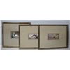 Image 1 : 3 VINTAGE FRAMED PICTURES 2-18"X14" & 1-16"X17"