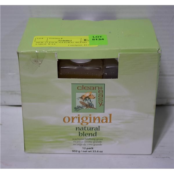 NEW 11 PACK NATURAL BLEND LARGE WAX
