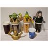 Image 1 : STAR WARS 1999 CUP TOPPERS W/CUPS (4 TOPPERS; 5
