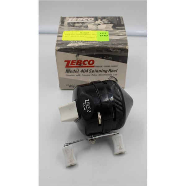 VINTAGE ZEBCO MODEL 404 "BIG BEE" REEL IN BOX