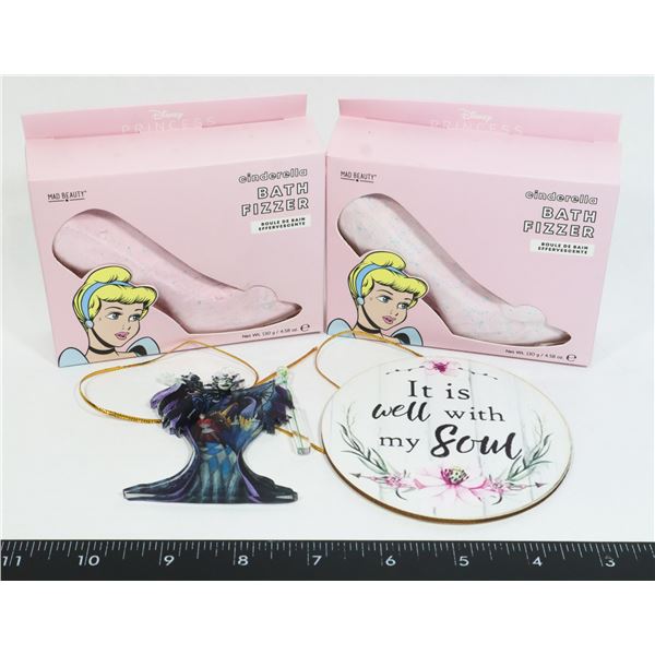 TWO NEW DISNEY CINDERELLA BATH FIZZERS SOLD WITH