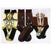 Image 1 : THREE NEW STAR WARS HEROES THEME ADULT SIZE SOCKS