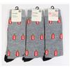Image 1 : THREE NEW PAIRS OF HOT SAUCE THEME MENS CREW SOCKS