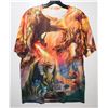 Image 1 : NEW SIZE LARGE MENS DRAGON THEME T-SHIRT
