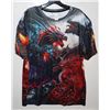 Image 1 : NEW SIZE LARGE MENS DRAGON THEME T-SHIRT