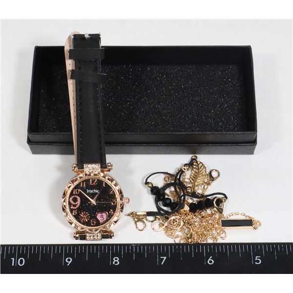NEW WOMENS WATCH WITH MATCHING BRACELET