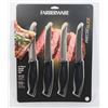Image 1 : NEW FARBERWARE PRECISE-SLICE 4PC STEAK KNIFE SET