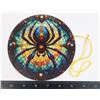 Image 1 : NEW 6" SCARY SPIDER THEME HANGING WINDOW LIGHT