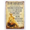 Image 1 : NEW "TO MY DAUGHTER" INSPIRATIONAL 8" X 12" ME