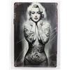 Image 1 : NEW TATTOOED MARILYN MONROE THEME METAL WALL SIGN