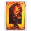 Image 1 : NEW CHUCKY FROM CHILDS PLAY THEME 8" X 12" METAL